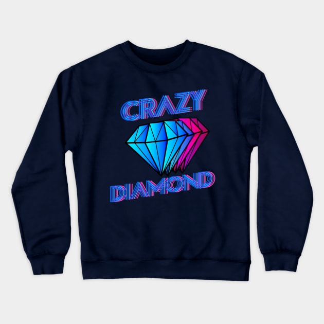 Crazy Diamond Crewneck Sweatshirt by LanaBanana